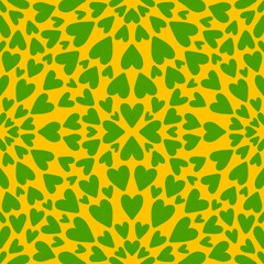 Valentine hearts seamless 14 February love pattern for wrapping paper