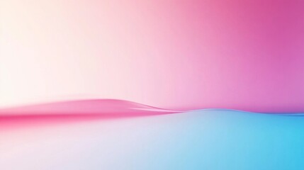 Abstract Pink and Blue Wave Background, Copy Space