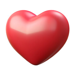 A 3d red heart