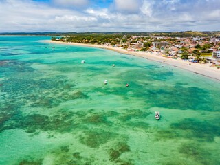Tamandaré - Aerial view of Tamandaré beach, Pernambuco