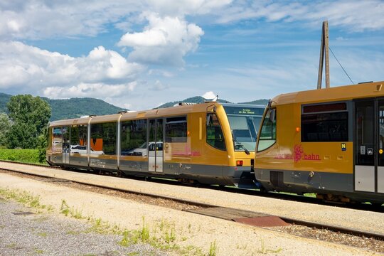 Duewag 654 VBG RegioSprinter train of Wachau Bahn in Austria