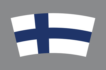 Obraz premium Finland flag, The flag of Finland, Flag of Finland national country symbol illustration Vector, Rectangle Finland flag illustration, Flat vector illustration 