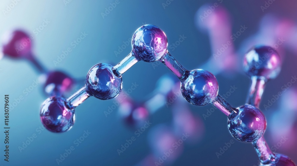 Poster molecular structure abstract art science image