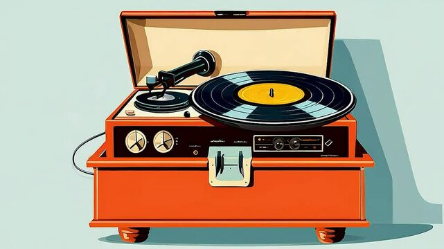 a record player  and  a phonograph