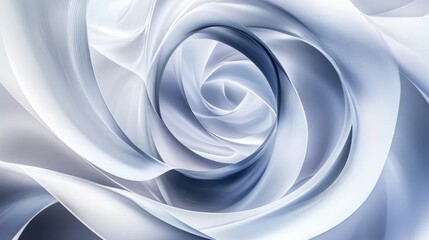 Abstract swirling grayscale fabric design