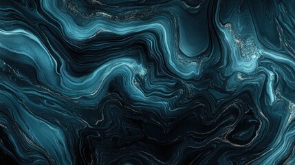 Obraz premium Vibrant Iridescent Marble Fluid Texture: Abstract Background with Wavy Colours