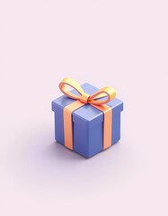 Obraz premium 3D icon.gift box.minimalist colorful design.3D rendering