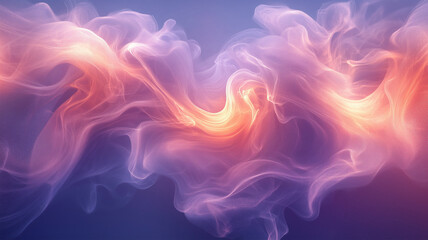 Obraz premium background with smoke in a gradient of pearlescent white to soft lavender with a translucent glow 