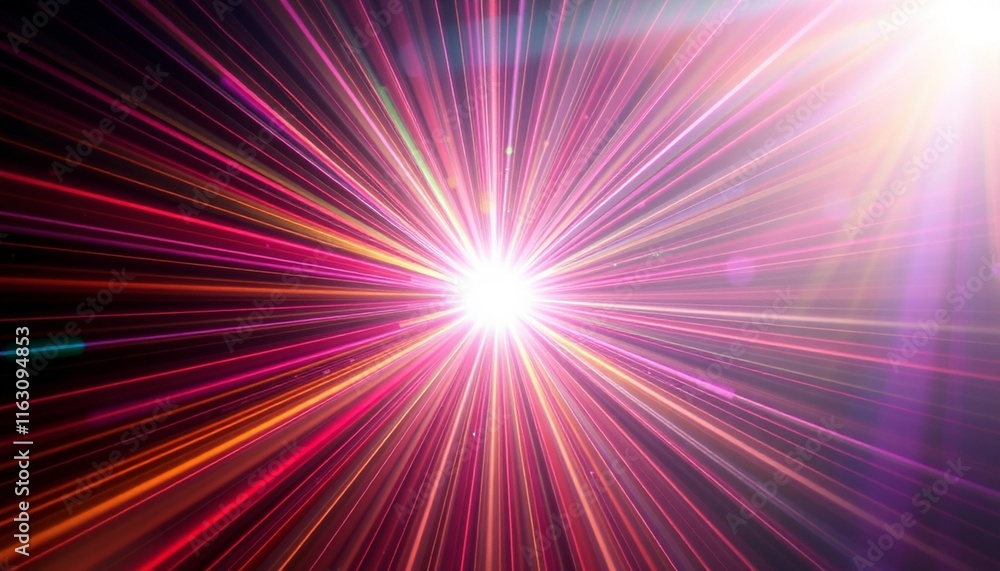 Poster abstract background with rays