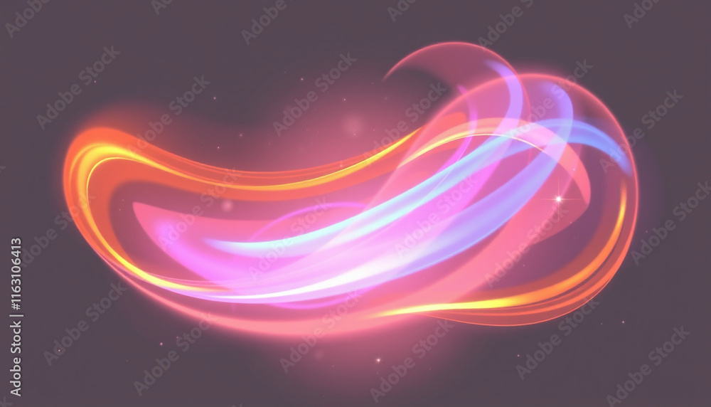 Poster abstract background with glowing lines