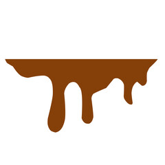 Hand drawn Melted Chocolate Drip Liquid Element