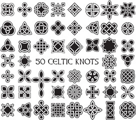Collection of 50 Celtic Knots in Vector Editable Format