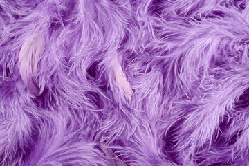 Obraz premium A close-up view of soft, fluffy purple fabric resembling fur or feathers.