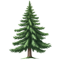 Obraz premium tree isolated on white background, tree vector, tree illustration