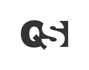 QSI logo design. Initial letter Q S I bold font style for tech startups, consulting, corporate branding. Creative company name, headlines typography identity, trendy logotype.