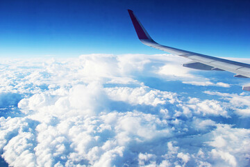 Sky and Clouds View from Airplane