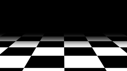Wallpaper with space copy space black and white chess game. Concept: Board games, chess, strategy, wallpaper.