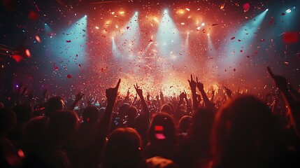 Exciting concert celebration engaging audience in vibrant atmosphere