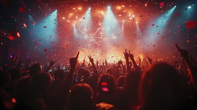 Exciting concert celebration engaging audience in vibrant atmosphere