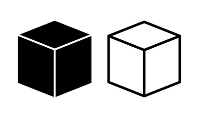 Box icon logo design. box sign and symbol, parcel, package