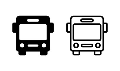 Bus icon logo design. bus sign and symbol