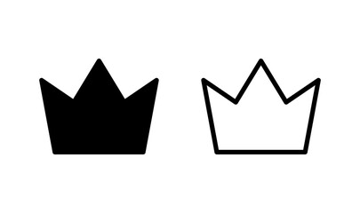 Crown icon logo design. crown sign and symbol