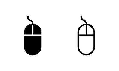 Mouse icon logo design. click sign and symbol. pointer icon vector.