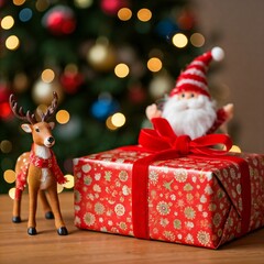 santa claus with gifts