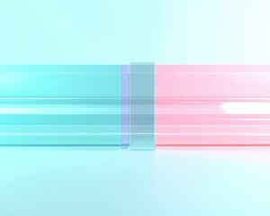 Fototapeta premium A gradient image featuring soft blue and pink tones with dynamic lines and a smooth, modern aesthetic.