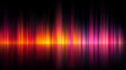 Abstract Colorful Lights Reflected in Still Water