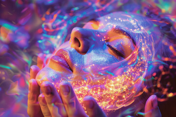 Energy and Mindfullness Healing Hands working human