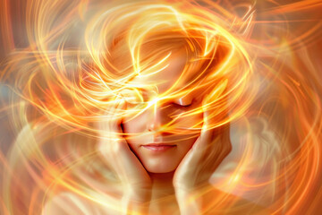 Energy and Mindfullness Healing Hands working human