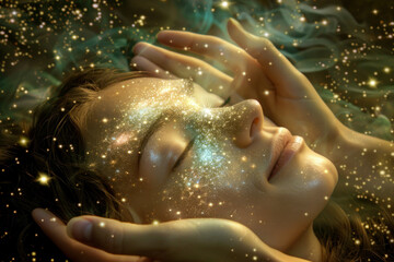 Energy and Mindfullness Healing Hands working human