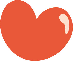 cute chuppy heart simple icon 