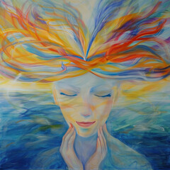 Energy and Mindfullness Healing Hands working human