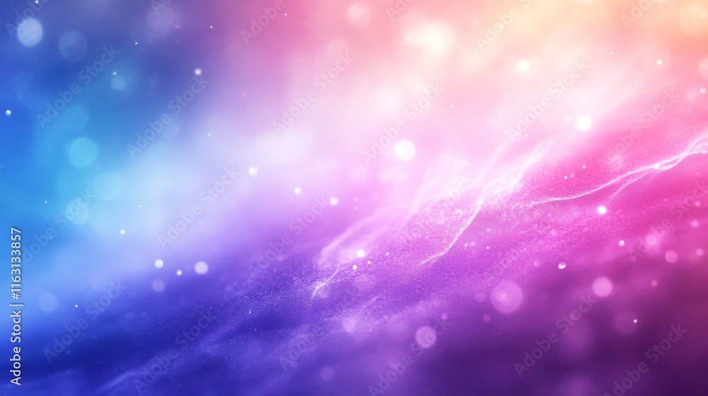 Poster abstract colorful background with glowing particles and light effects