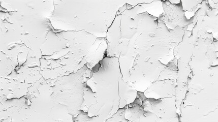 Fototapeta premium White Plaster Wall: Bloated and Pluff Texture Background.