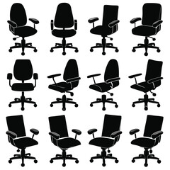 set of office chairs