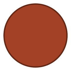 シンプルで輝く銅メダル風アイコン素材