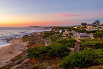 Sunset in Carmel By The Sea, CA USA