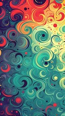 Fototapeta premium A vibrant swirl of colors creating an abstract, artistic pattern.