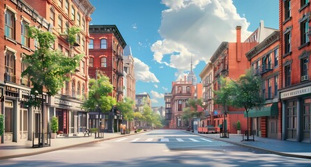 Obraz premium the street in new york city