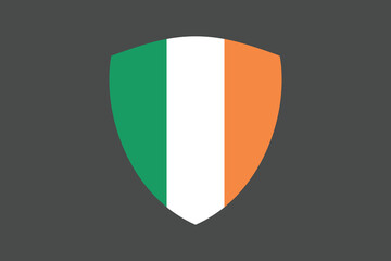 Fototapeta premium Ireland flag sign, Ireland flag vector graphic, Ireland country flag is a symbol of freedom, National Ireland flag, vector illustration 