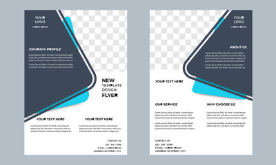 Customizable business flyer template. Advertising campaigns, A4 size