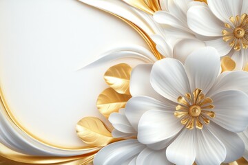 A golden jubilee celebration invitation with embossed golden text, floral motifs, and an elegant script font