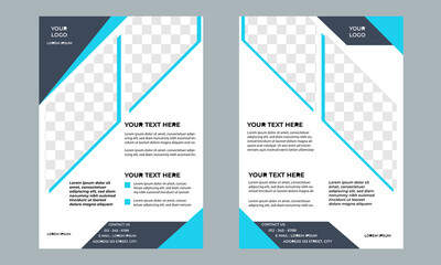 Minimal business flyer template for professional use. flyer design template