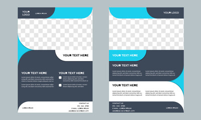 Creative business flyer template. corporate promotion. A4 size design