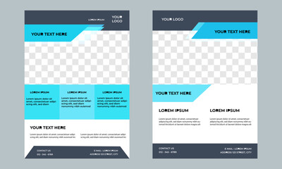 Modern business flyer design template for marketing and advertising. A4 size business flyer