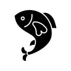 fish icon vector design template elegant style art