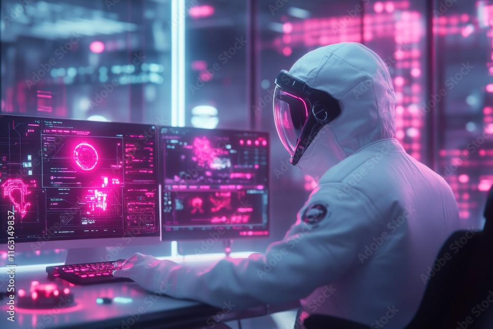 Poster a pixel art inventor in a retro lab surrounded by glowing, animated machines and tools, symbolizing 
